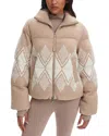 Varley Belinda Knit Puffer Jacket In Pink