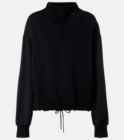 Varley Betsy Draped Sweatshirt In Black