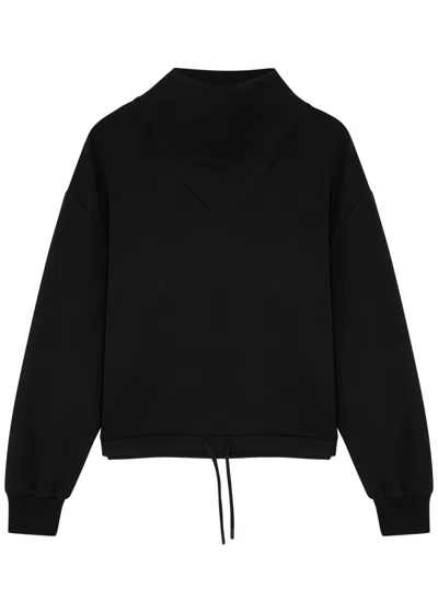 Varley Betsy Stretch-jersey Sweatshirt In Black