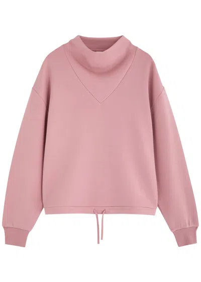 Varley Betsy Stretch-jersey Sweatshirt In Pink