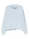 Varley Betsy Cowl-neck Sweatshirt In Blue