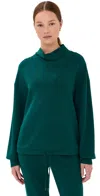 Varley Betsy Funnel Neck Sweatshirt In Conifer