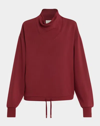 Varley Betsy Turtleneck Sweatshirt In Red