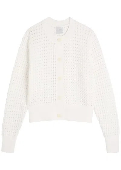 Varley Bettina Textured Knit Jacket In White