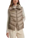 Varley Bextor Lightweight Down Gilet In Brown