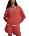 Varley Blithe Cropped Sweatshirt In Orange