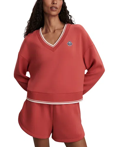 Varley Blithe Cropped Sweatshirt In Orange