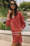 Varley Blithe Cropped Sweatshirt In Multi