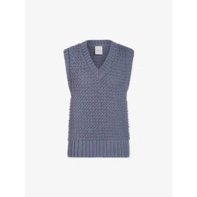 Varley Blue Adie Knit Waistcoat
