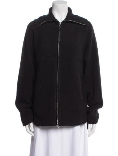 Pre-owned Varley Bomber Jacket In Black