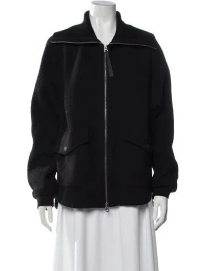 Pre-owned Varley Bomber Jacket In Black