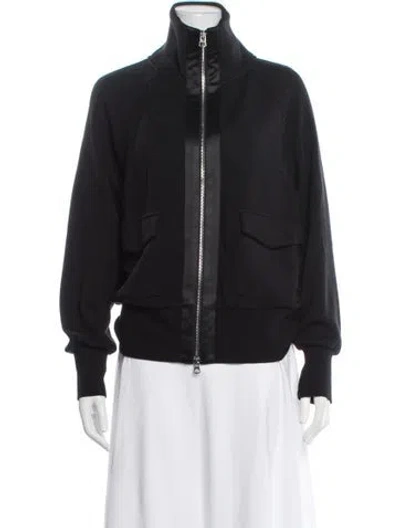 Pre-owned Varley Bomber Jacket In Black