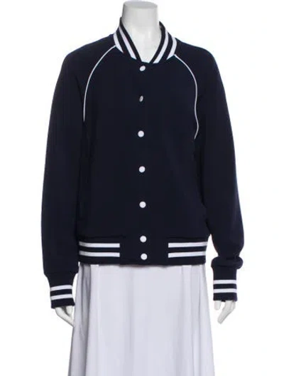 Pre-owned Varley Bomber Jacket In Blue