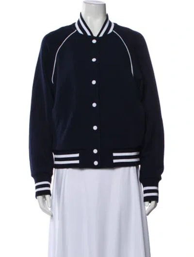 Pre-owned Varley Bomber Jacket In Blue