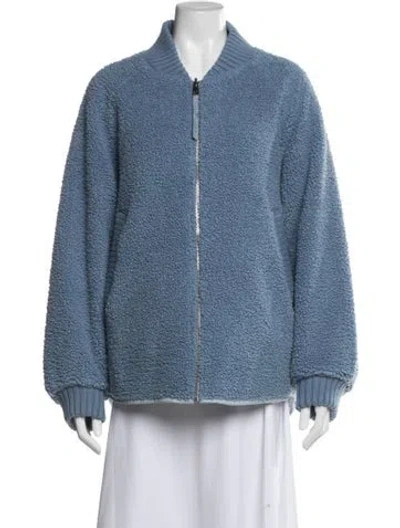 Pre-owned Varley Bomber Jacket In Blue