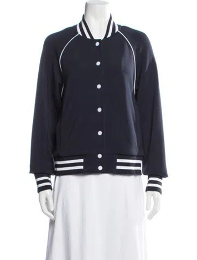 Pre-owned Varley Bomber Jacket In Blue