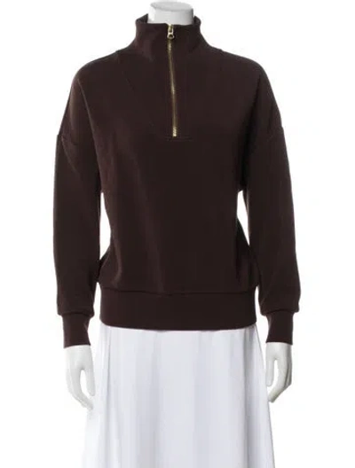 Pre-owned Varley Bomber Jacket In Brown