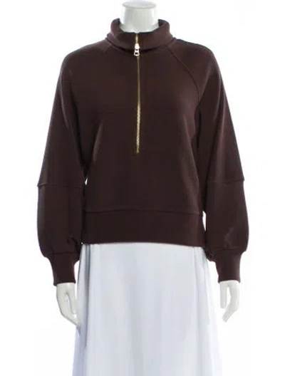 Pre-owned Varley Bomber Jacket In Brown