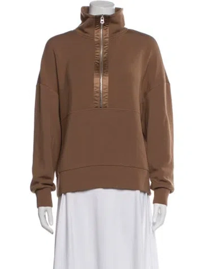 Pre-owned Varley Bomber Jacket In Brown