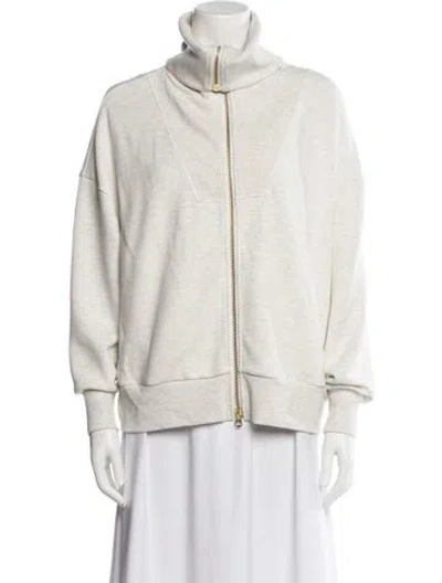 Pre-owned Varley Bomber Jacket In Gray