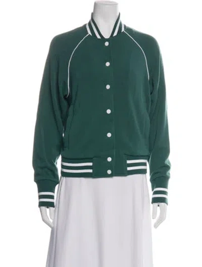 Pre-owned Varley Bomber Jacket In Green