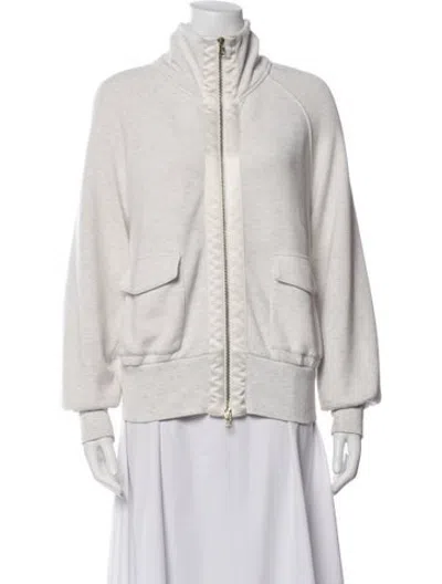 Pre-owned Varley Bomber Jacket In Grey