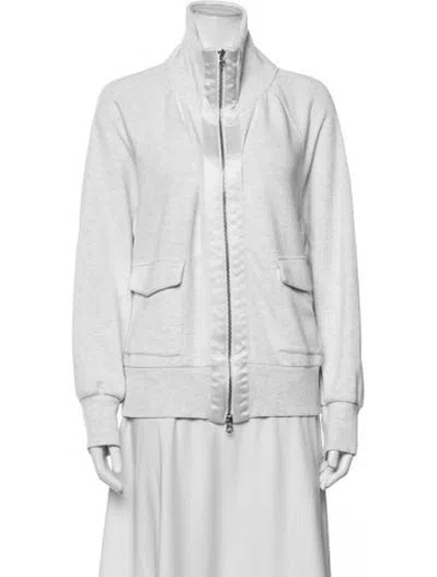 Pre-owned Varley Bomber Jacket In Grey