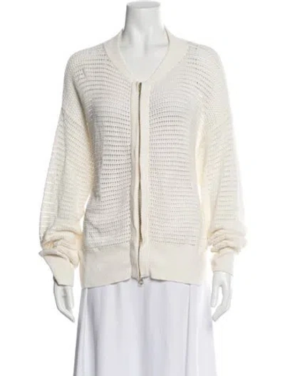 Pre-owned Varley Bomber Jacket In Neutral