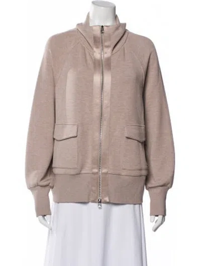 Pre-owned Varley Bomber Jacket In Neutral