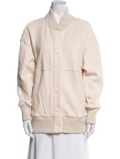 Pre-owned Varley Bomber Jacket In Neutral