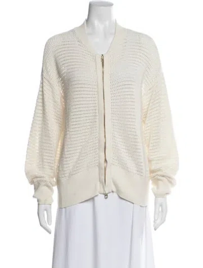 Pre-owned Varley Bomber Jacket In Neutral
