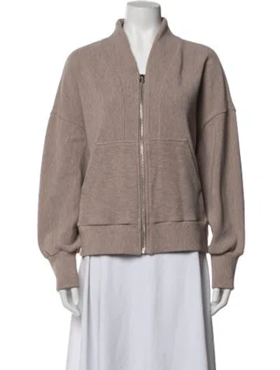 Pre-owned Varley Bomber Jacket In Neutrals
