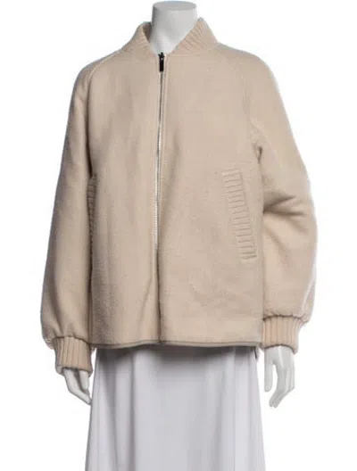 Pre-owned Varley Bomber Jacket In Neutrals