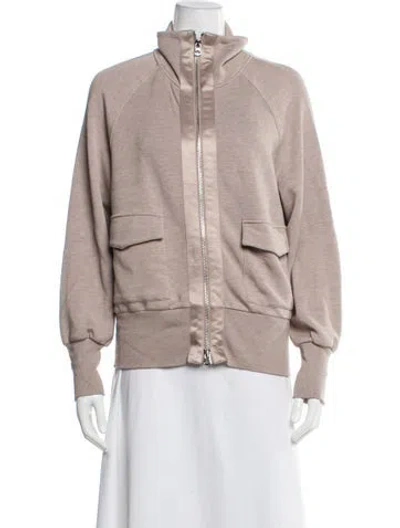 Pre-owned Varley Bomber Jacket In Purple