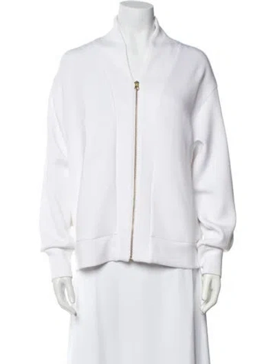 Pre-owned Varley Bomber Jacket In White