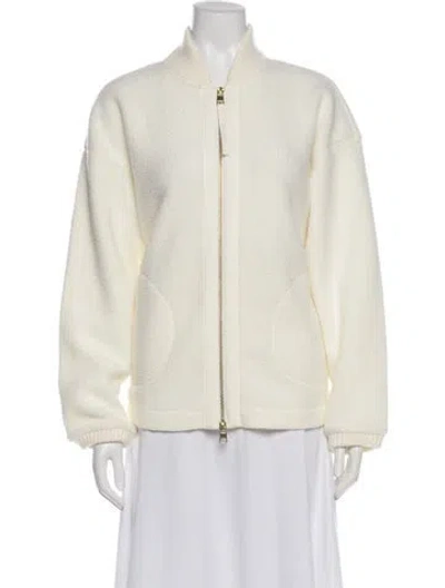 Pre-owned Varley Bomber Jacket In White