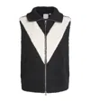 Varley Bouclé Sherpa Caspian Gilet In Black