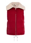 Varley Brock Puffer Vest Red Dahlia In Red
