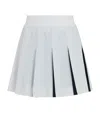 Varley Bronte Pleated Two-in-one Skirt In Blue