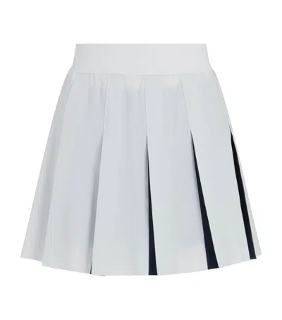Varley Bronte Pleated Two-in-one Skirt In Blue