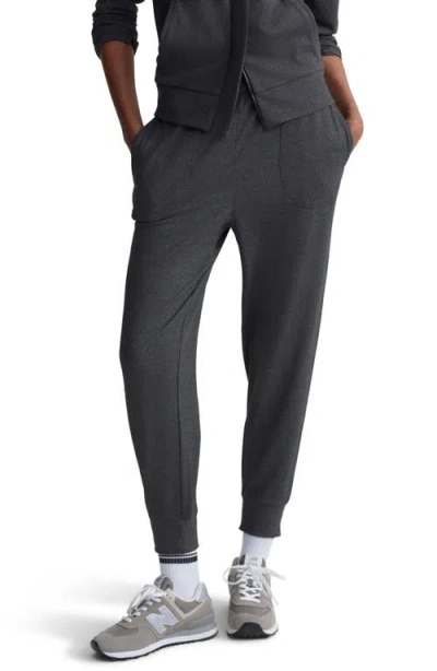 Varley Brushed Slim Joggers In Black Marl