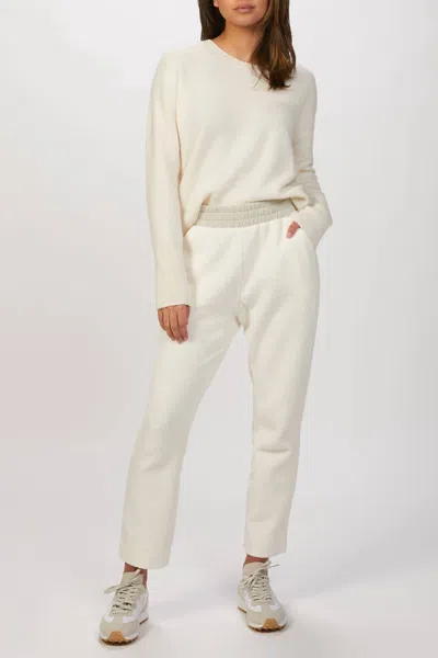 Varley Rolled Cuff Pant 25 Ivory Marl In Beige