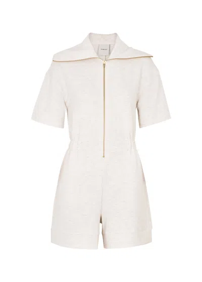 Varley Caldwell Stretch-jersey Playsuit In White