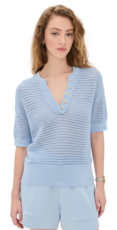 VARLEY CALLIE KNIT TOP CASHMERE BLUE
