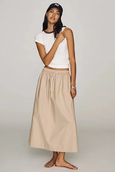 Varley Cambria Midi Skirt In White