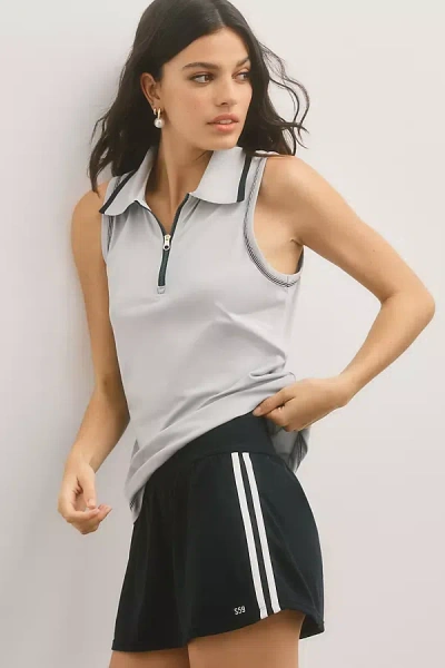 Varley Cammie Performance Tank Top In Silver