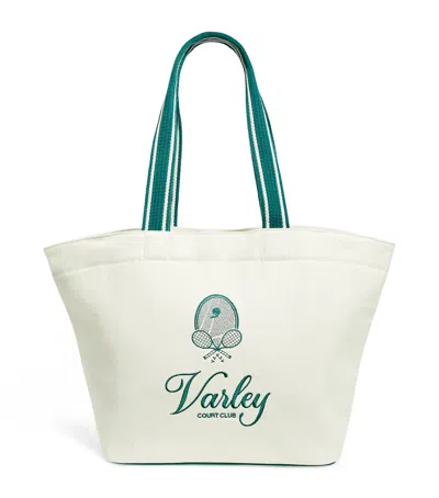 Varley Canvas Robinson Club Tote Bag In White