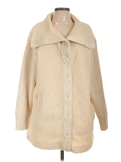 Pre-owned Varley Cardigan Sweater In Brown