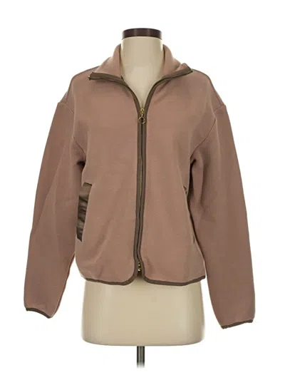 Pre-owned Varley Cardigan Sweater In Brown