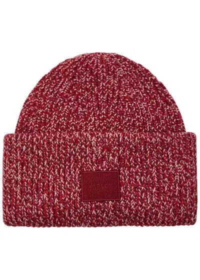 Varley Carly Ribbed Knit Beanie In Brown